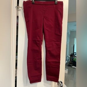No Boundaries juniors XXL(19) burgundy skinny leg jeggings